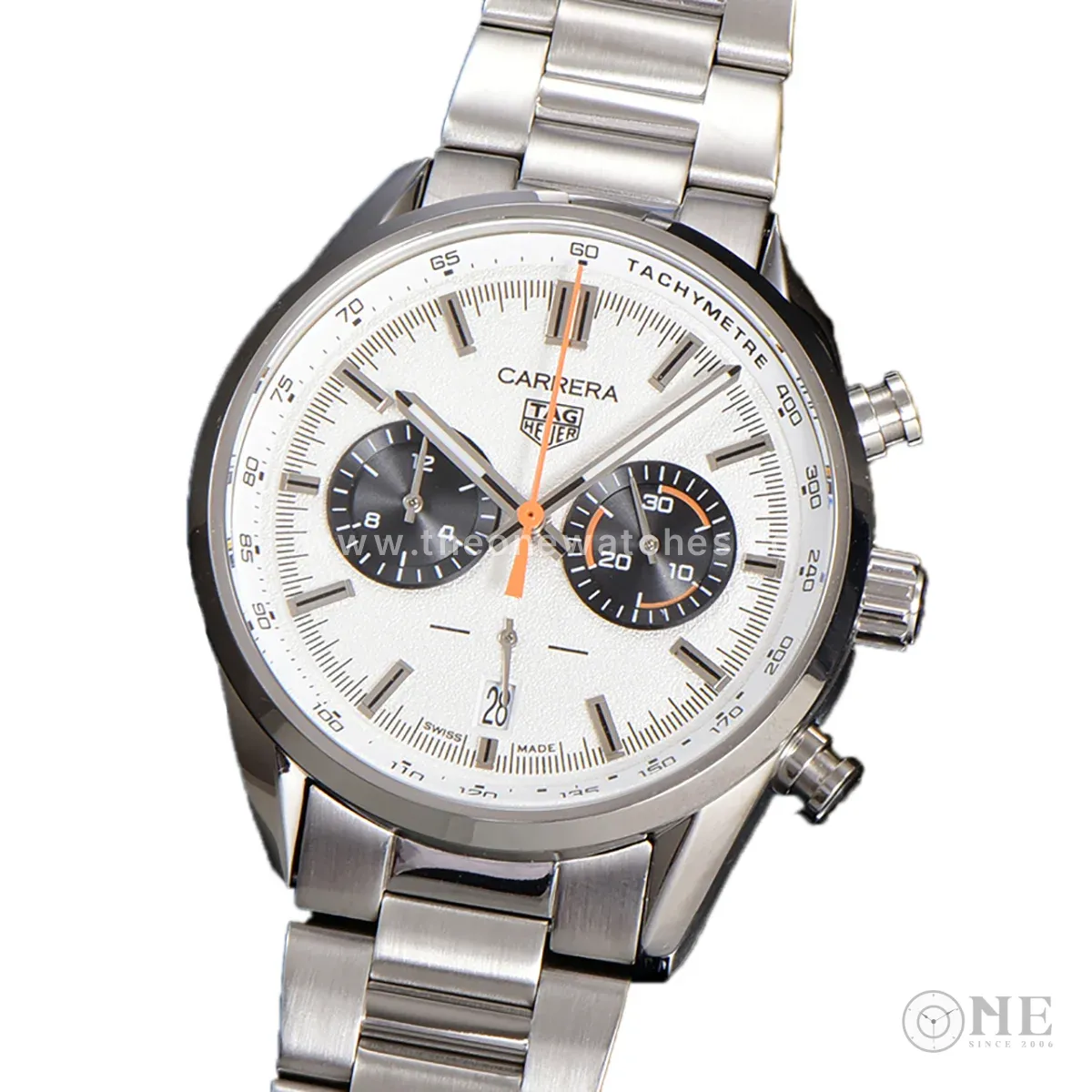 Carrera Chronograph 43 White Dial