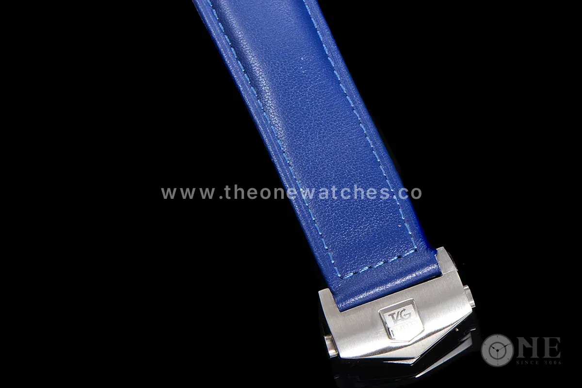 Carrera Skipper 39 Blue Dial on Leather Strap