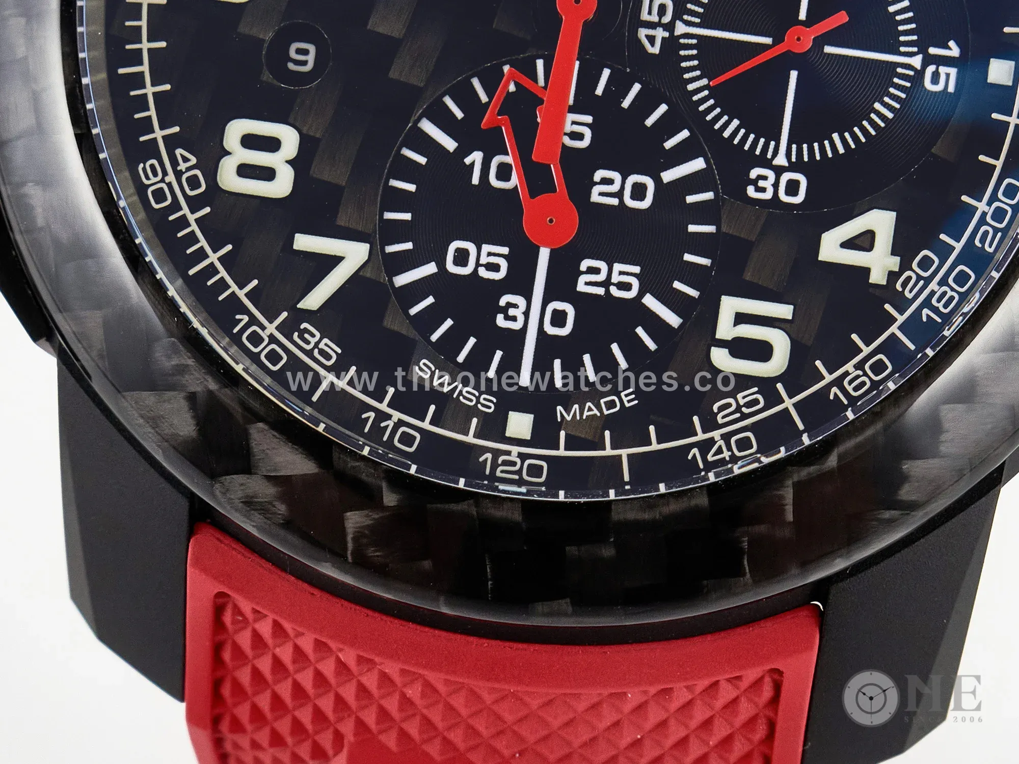 Chronofighter Superlight JKF 1:1 Best Edition on Red Rubber Strap A7750