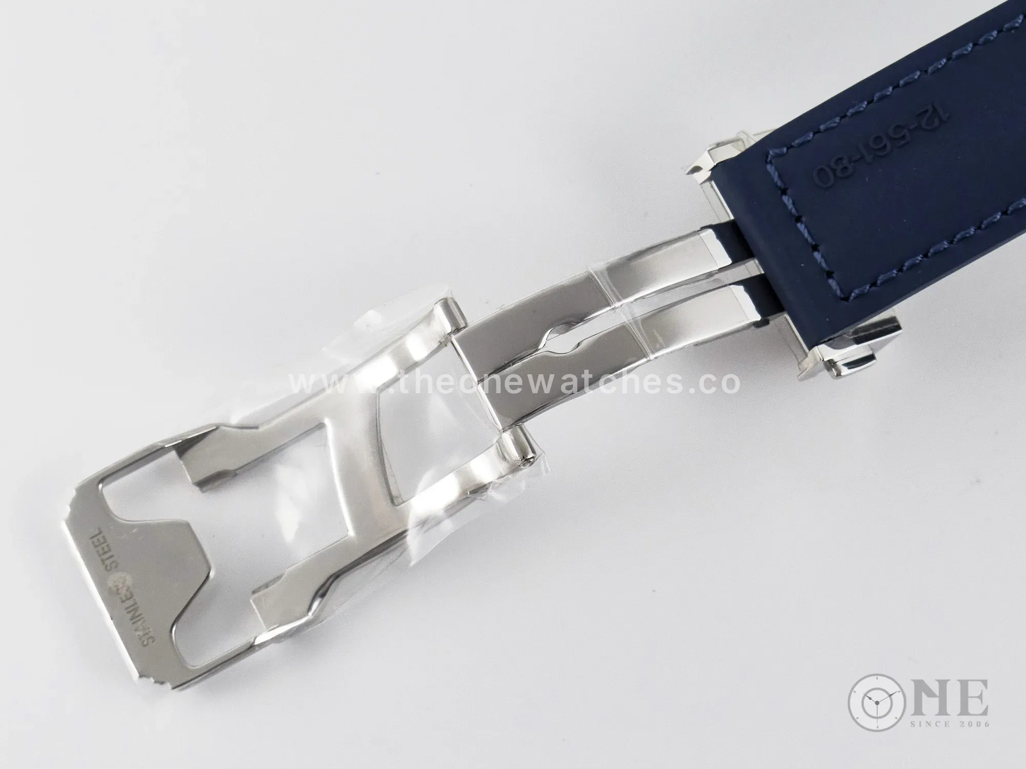 Classic Fusion 38mm SS JJF 1:1 Best Edition Blue Dial on Blue Gummy Leather Strap