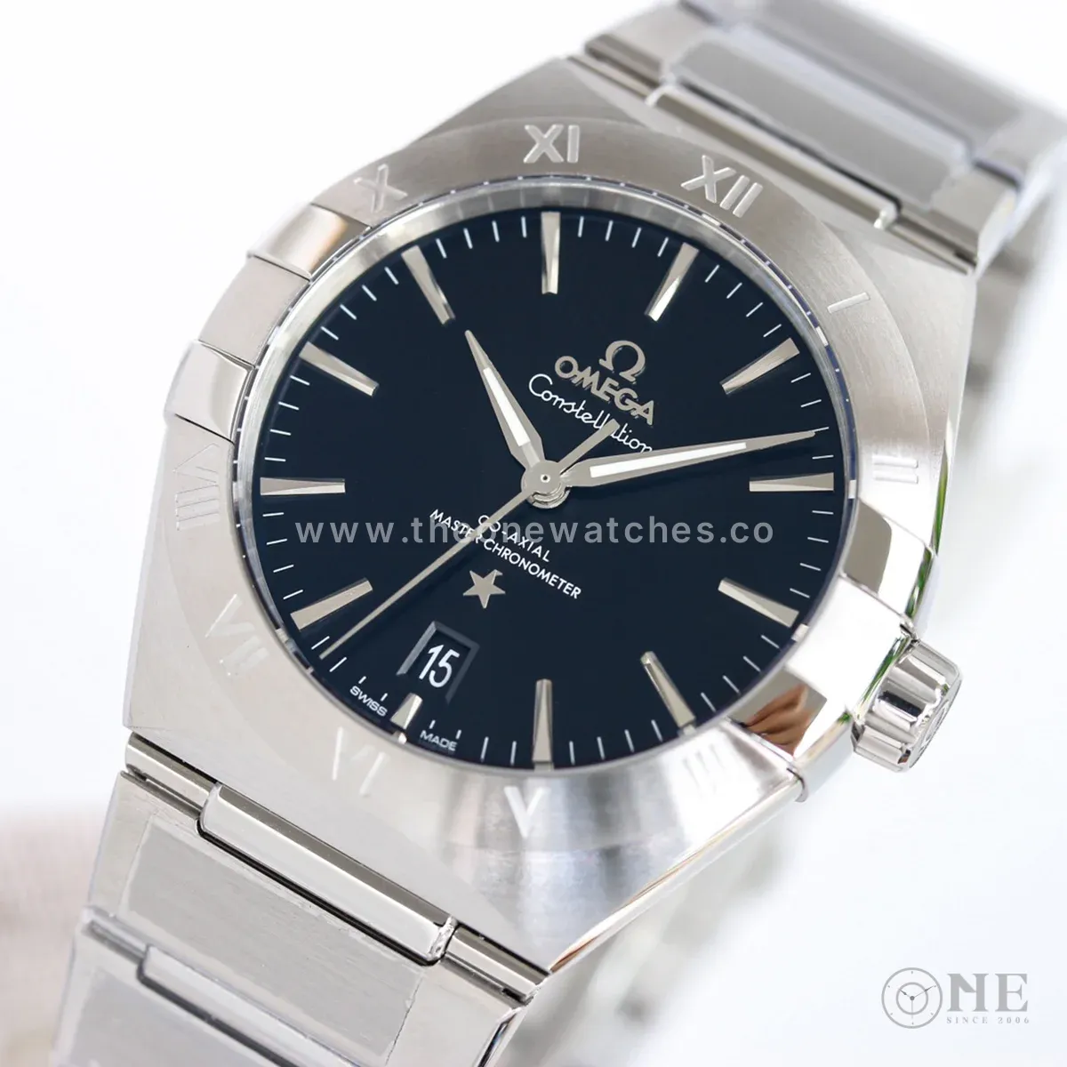 Constellation Co-Axial Chronometer 39mm Black Dial in Steel