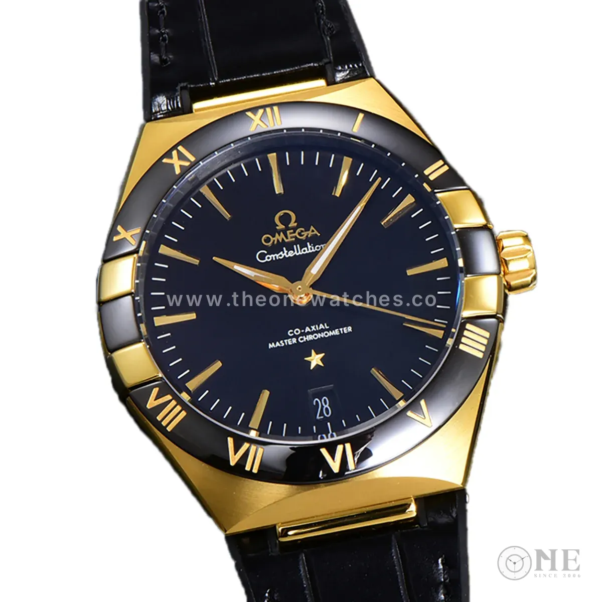 Constellation Co-Axial Master Chronometer 41mm Black Dial in Yellow Gold