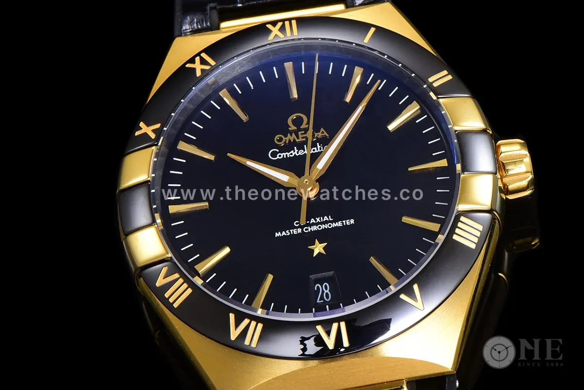 Constellation Co-Axial Master Chronometer 41mm Black Dial in Yellow Gold