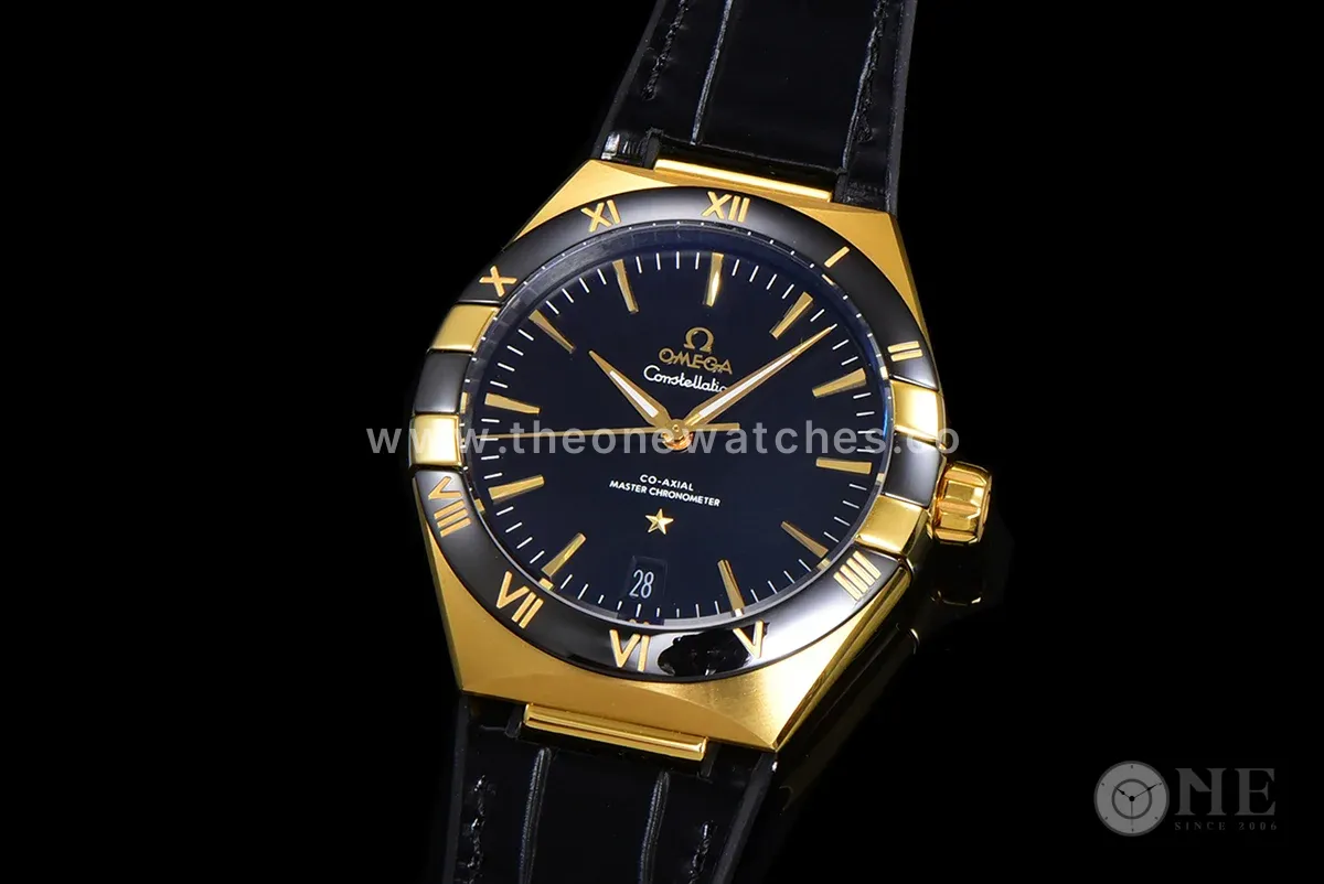 Constellation Co-Axial Master Chronometer 41mm Black Dial in Yellow Gold