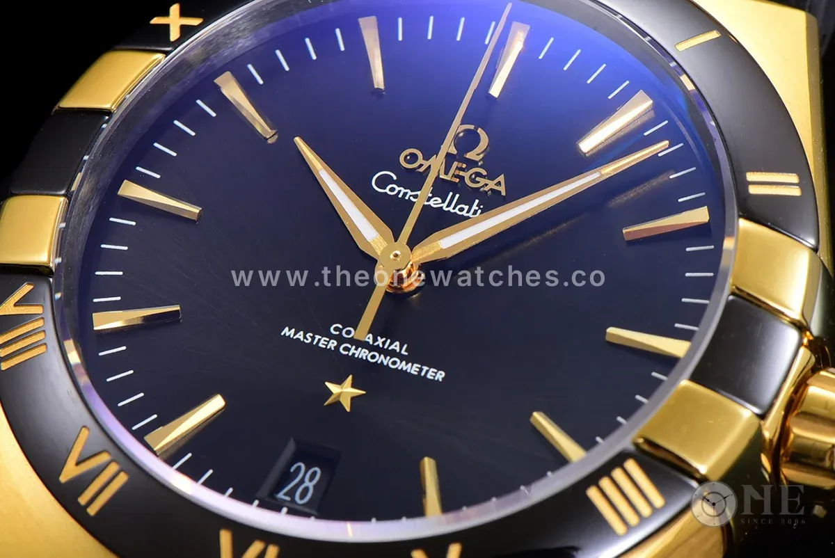 Constellation Co-Axial Master Chronometer 41mm Black Dial in Yellow Gold