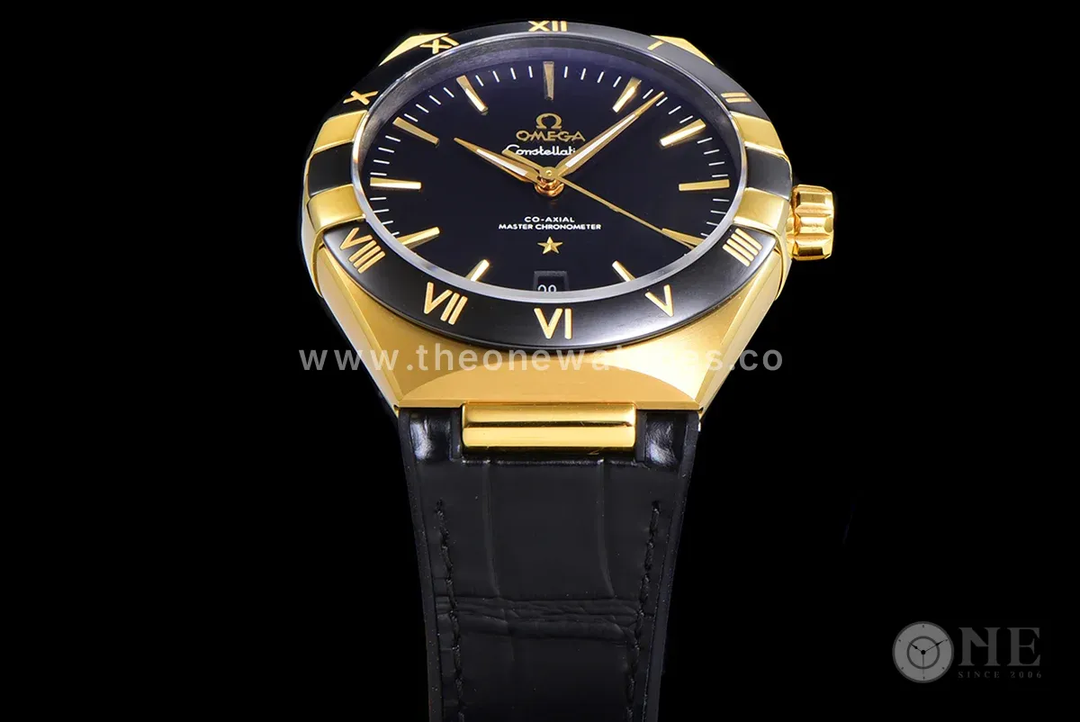 Constellation Co-Axial Master Chronometer 41mm Black Dial in Yellow Gold
