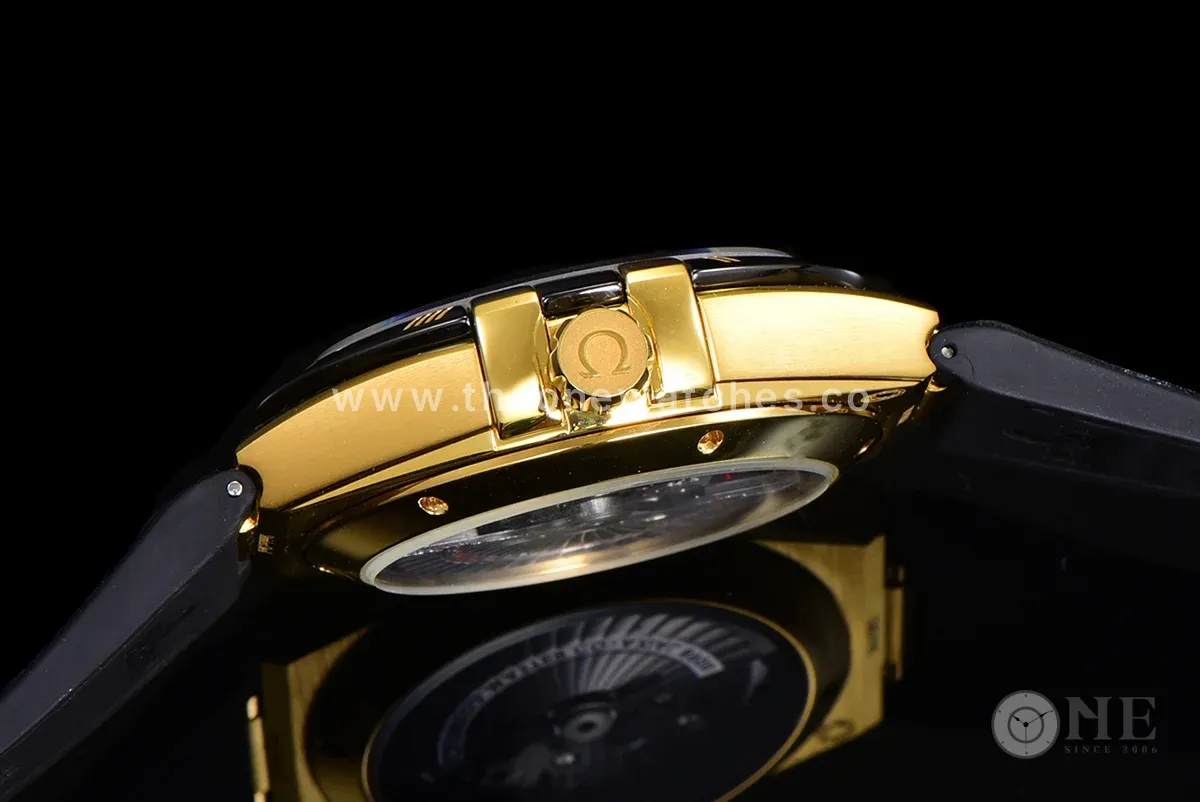Constellation Co-Axial Master Chronometer 41mm Black Dial in Yellow Gold