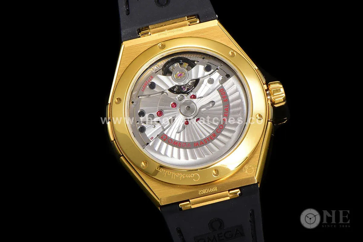Constellation Co-Axial Master Chronometer 41mm Black Dial in Yellow Gold