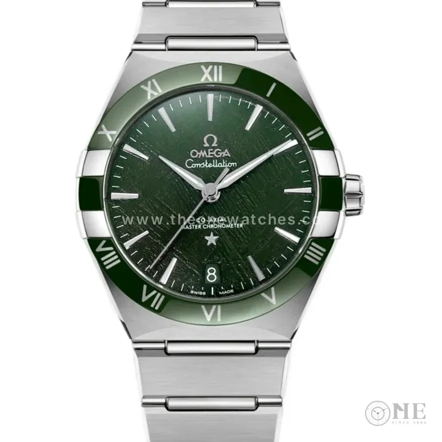 Constellation Co-Axial Master Chronometer 41mm Green Dial with Ceramic Bezel on Bracelet