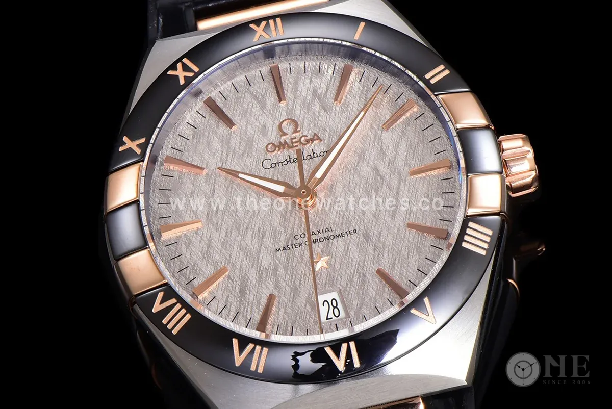 Constellation Co-Axial Master Chronometer 41mm White Dial in Steel/Rose Gold