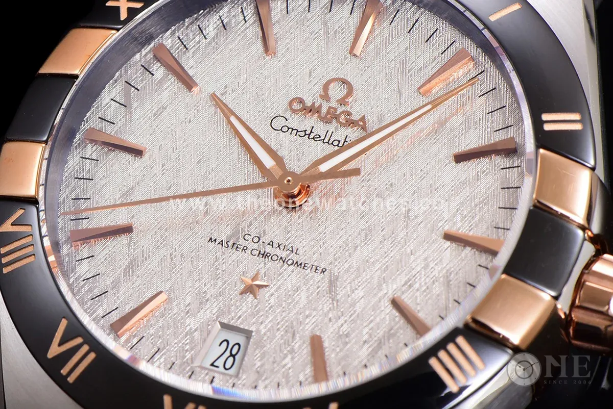 Constellation Co-Axial Master Chronometer 41mm White Dial in Steel/Rose Gold