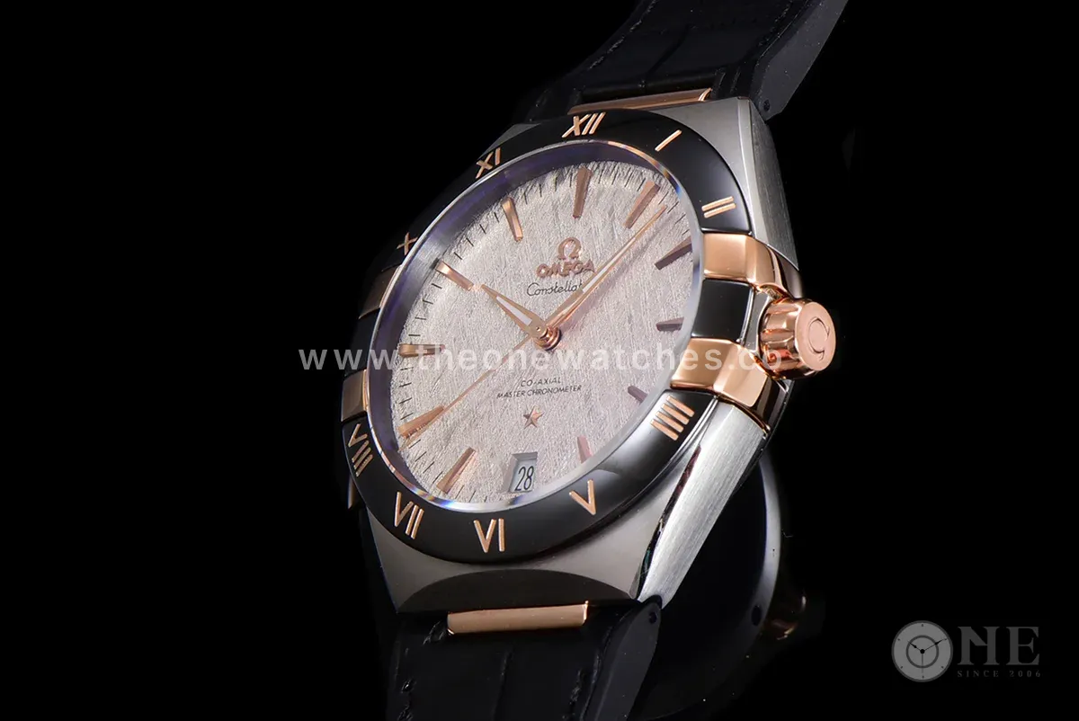 Constellation Co-Axial Master Chronometer 41mm White Dial in Steel/Rose Gold