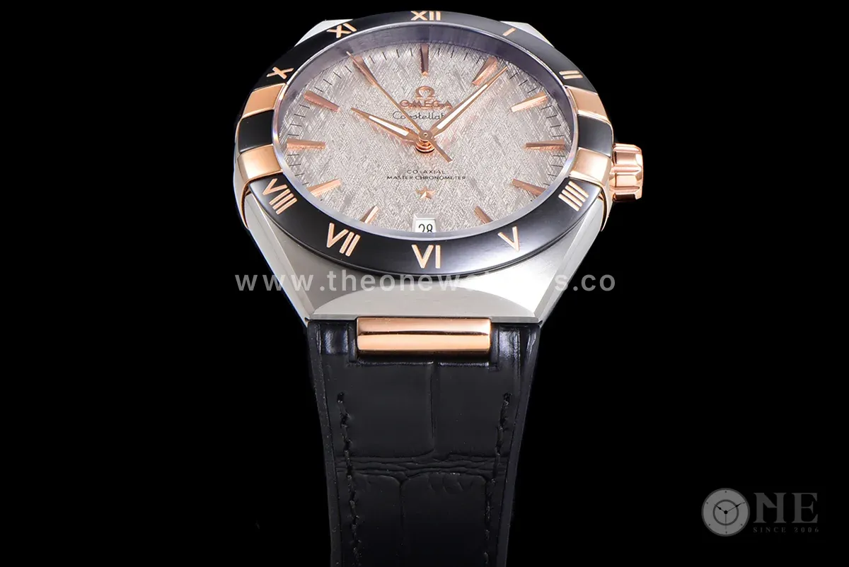 Constellation Co-Axial Master Chronometer 41mm White Dial in Steel/Rose Gold