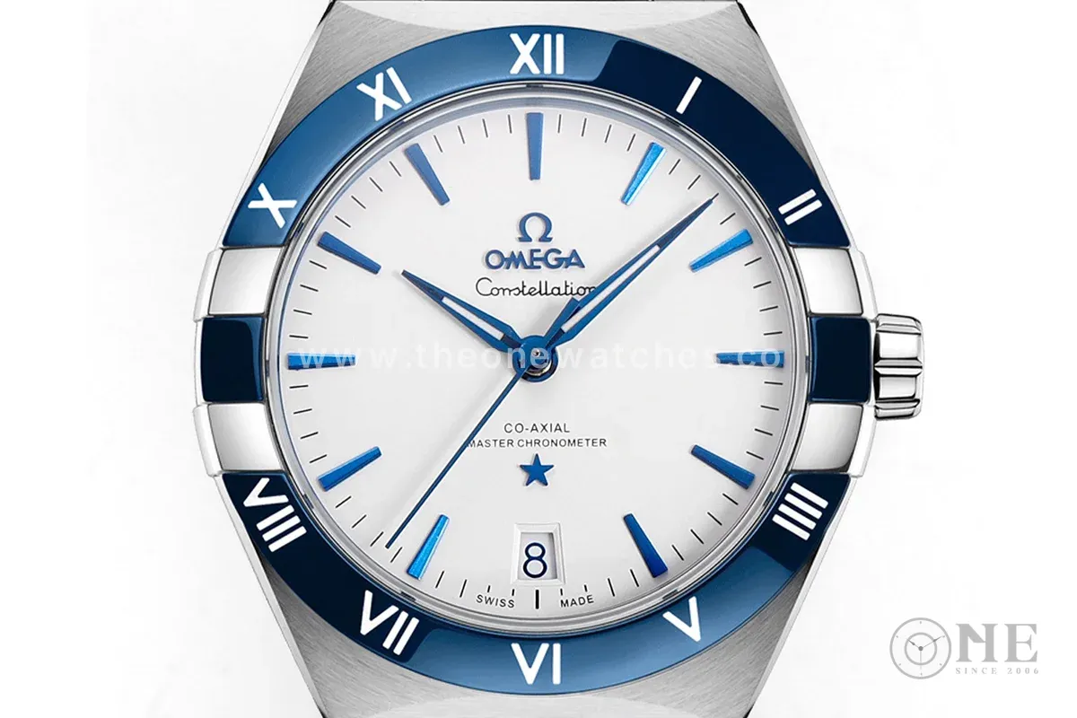Constellation Co-Axial Master Chronometer 41mm White Dial with Ceramic Bezel on Bracelet