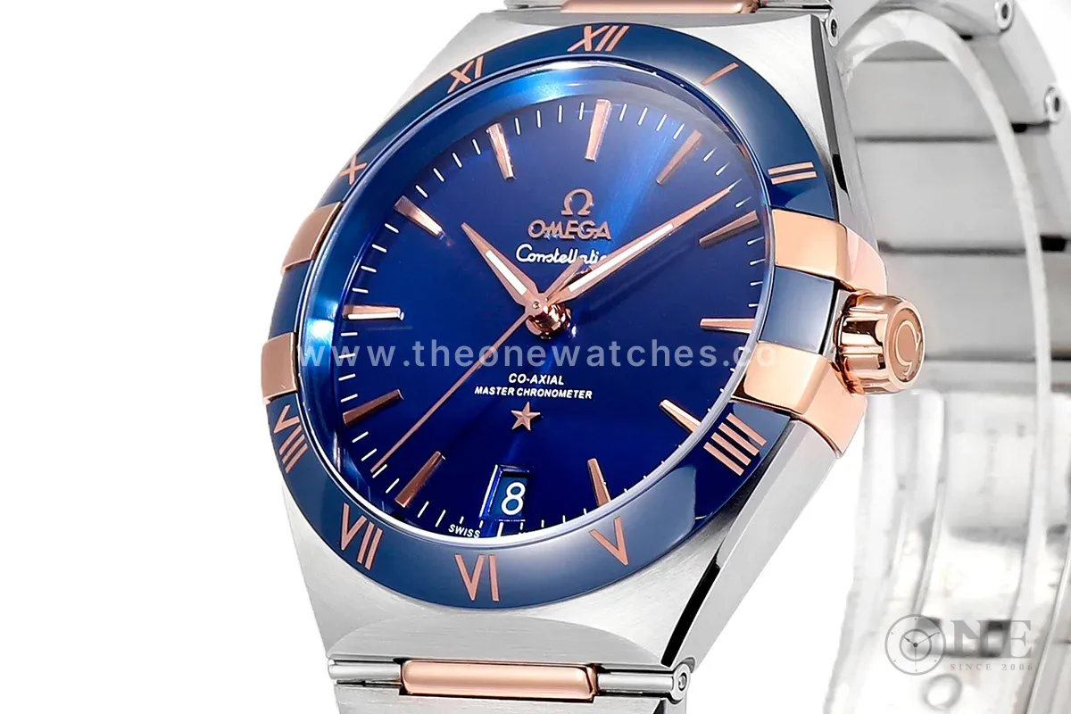 Constellation Co-Axial Master Chronometer Sedna™ Gold 41mm Blue Dial with Ceramic Bezel on Bracelet