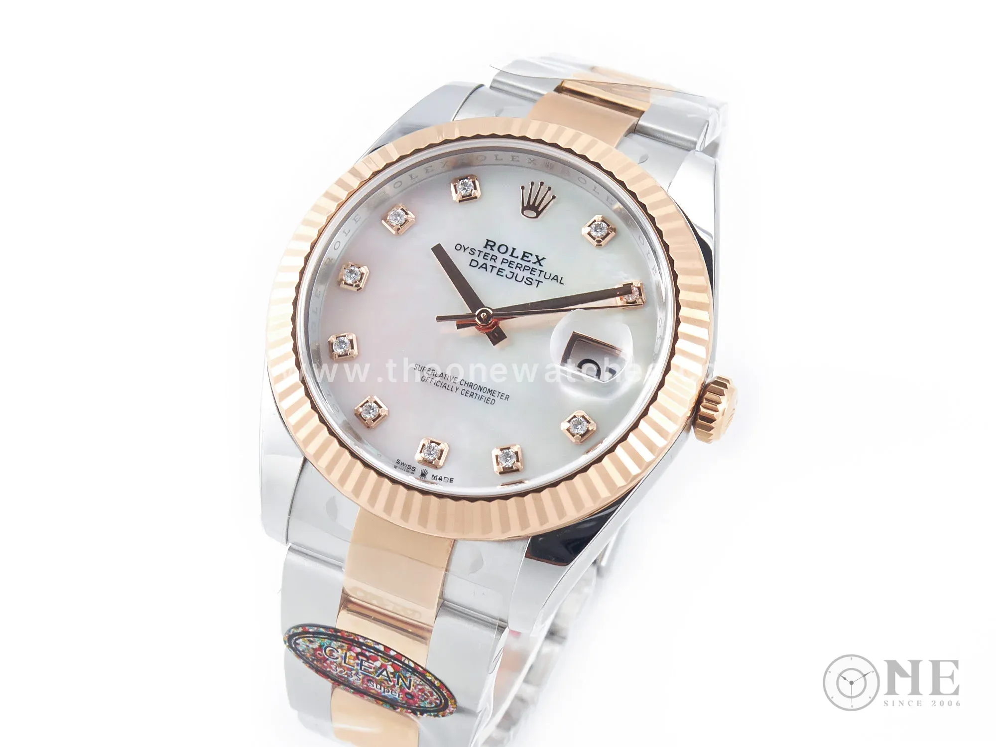 Datejust 126331 41mm 904L SS/RG Clean 1:1 Best Edition MOP Diamond Dial on Oyster Bracelet VR3235