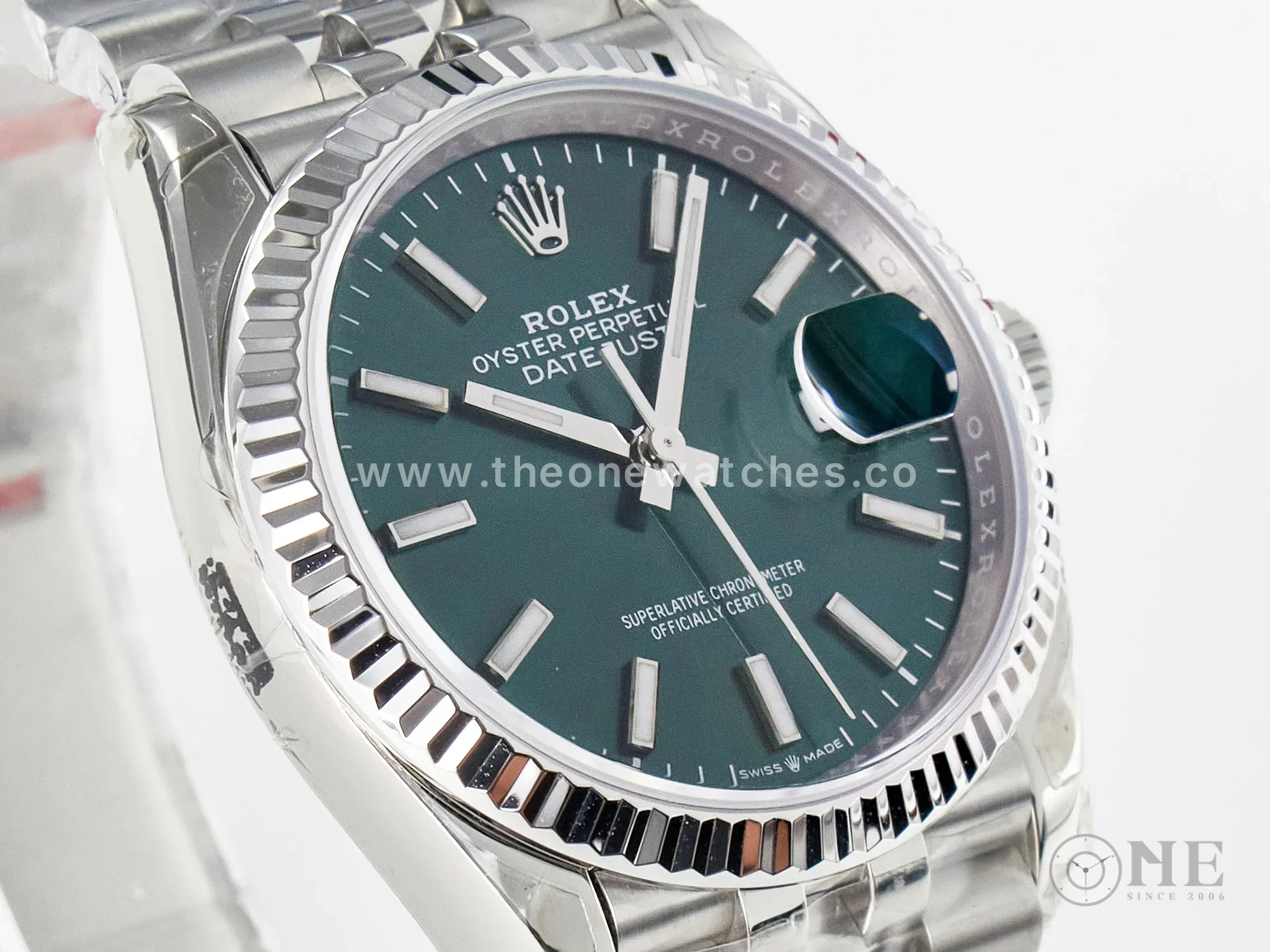 DateJust 36 126200 904L SS VSF 1:1 Best Edition Green Dial on Jubilee Bracelet VS3235