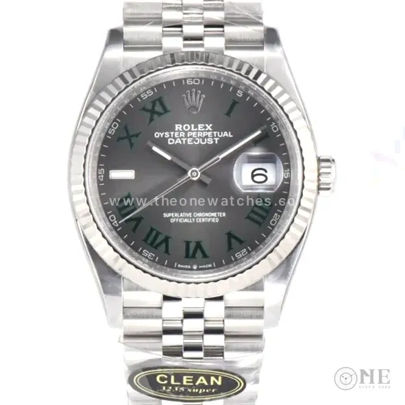 Datejust 36 126334 Slate Grey Dial Stick on Jubilee Bracelet