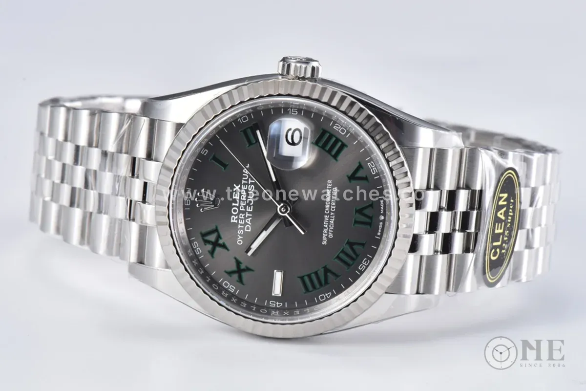 Datejust 36 126334 Slate Grey Dial Stick on Jubilee Bracelet