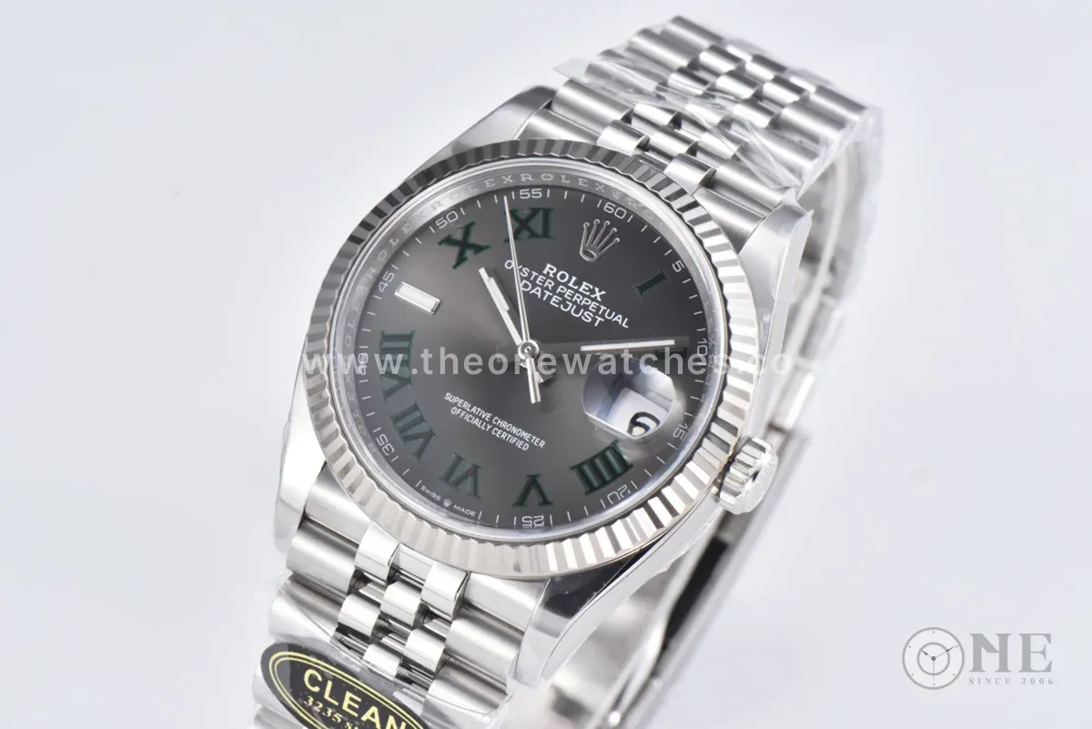 Datejust 36 126334 Slate Grey Dial Stick on Jubilee Bracelet