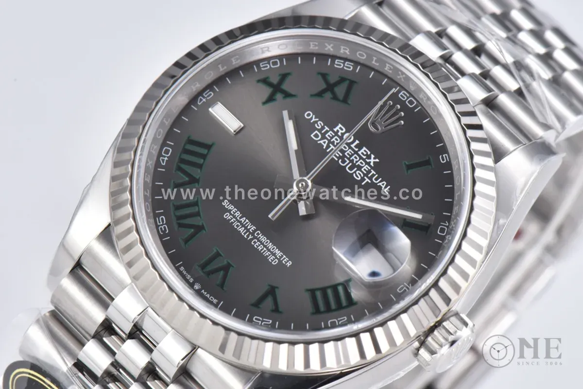 Datejust 36 126334 Slate Grey Dial Stick on Jubilee Bracelet
