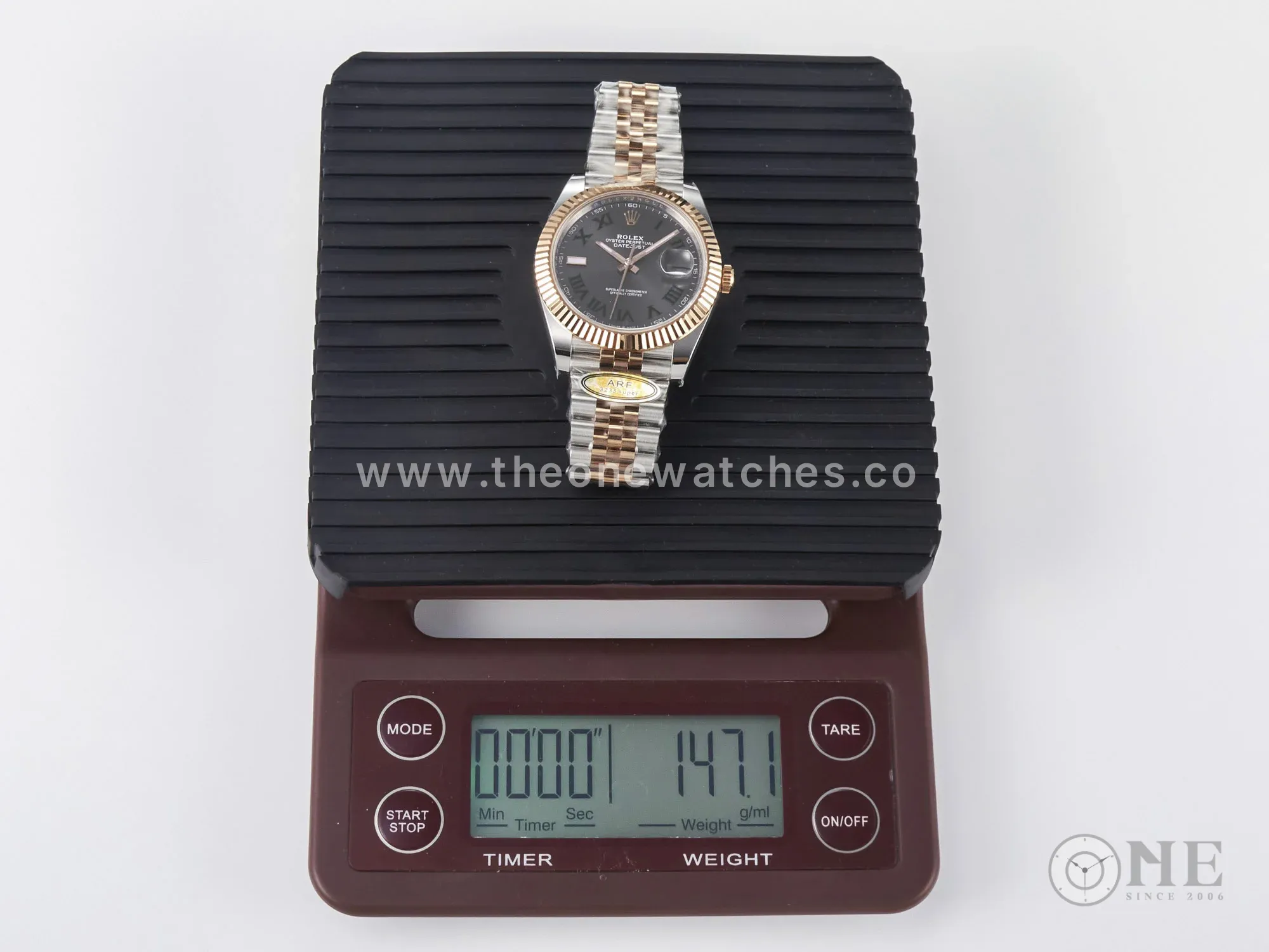 DateJust 41 126331 ARF 1:1 Best Edition 904L Steel Gray Dial Green Roman Marker on SS/RG Jubilee Bracelet SH3235(Gain Weight)