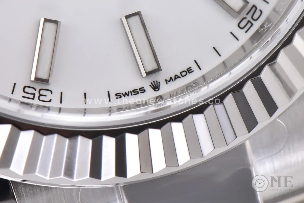 Datejust 41 126334 White Dial Stick Markers on Oyster Bracelet