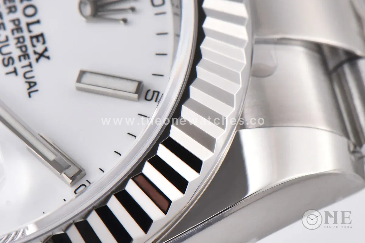 Datejust 41 126334 White Dial Stick Markers on Oyster Bracelet