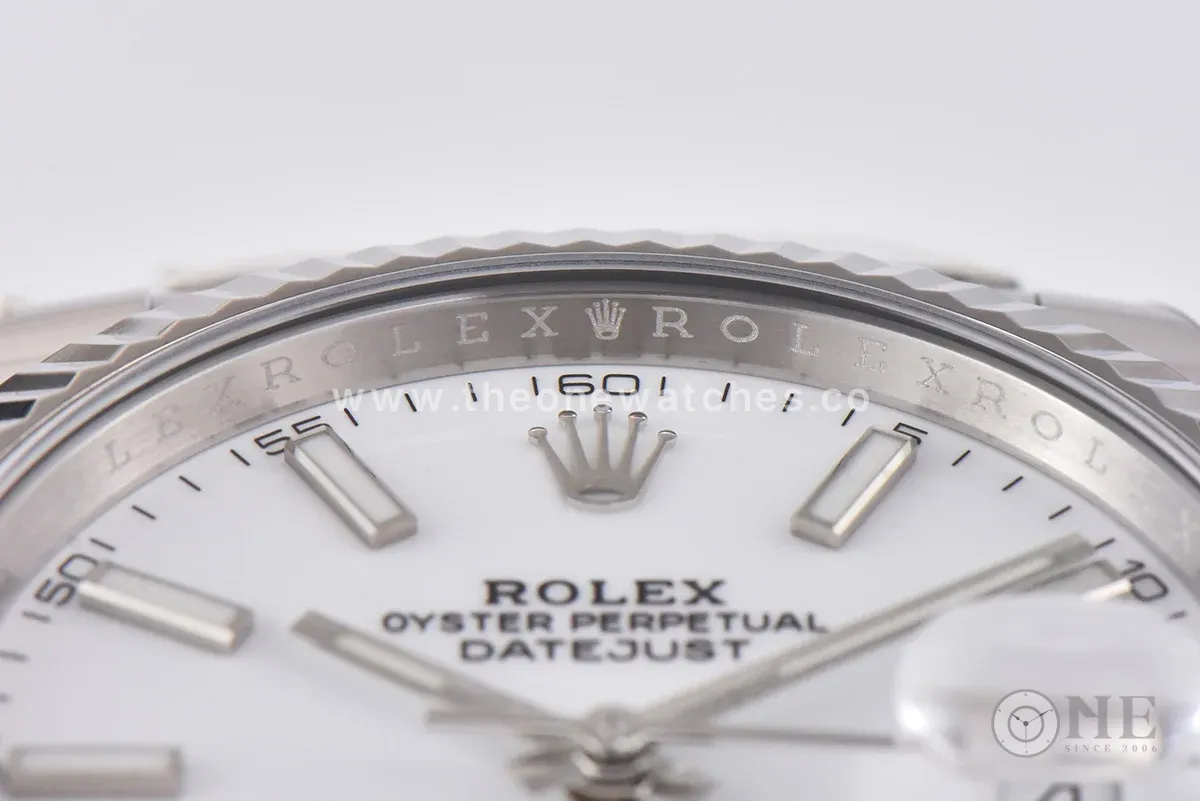Datejust 41 126334 White Dial Stick Markers on Oyster Bracelet