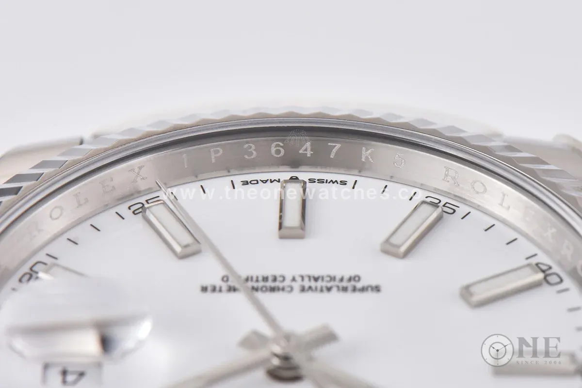 Datejust 41 126334 White Dial Stick Markers on Oyster Bracelet