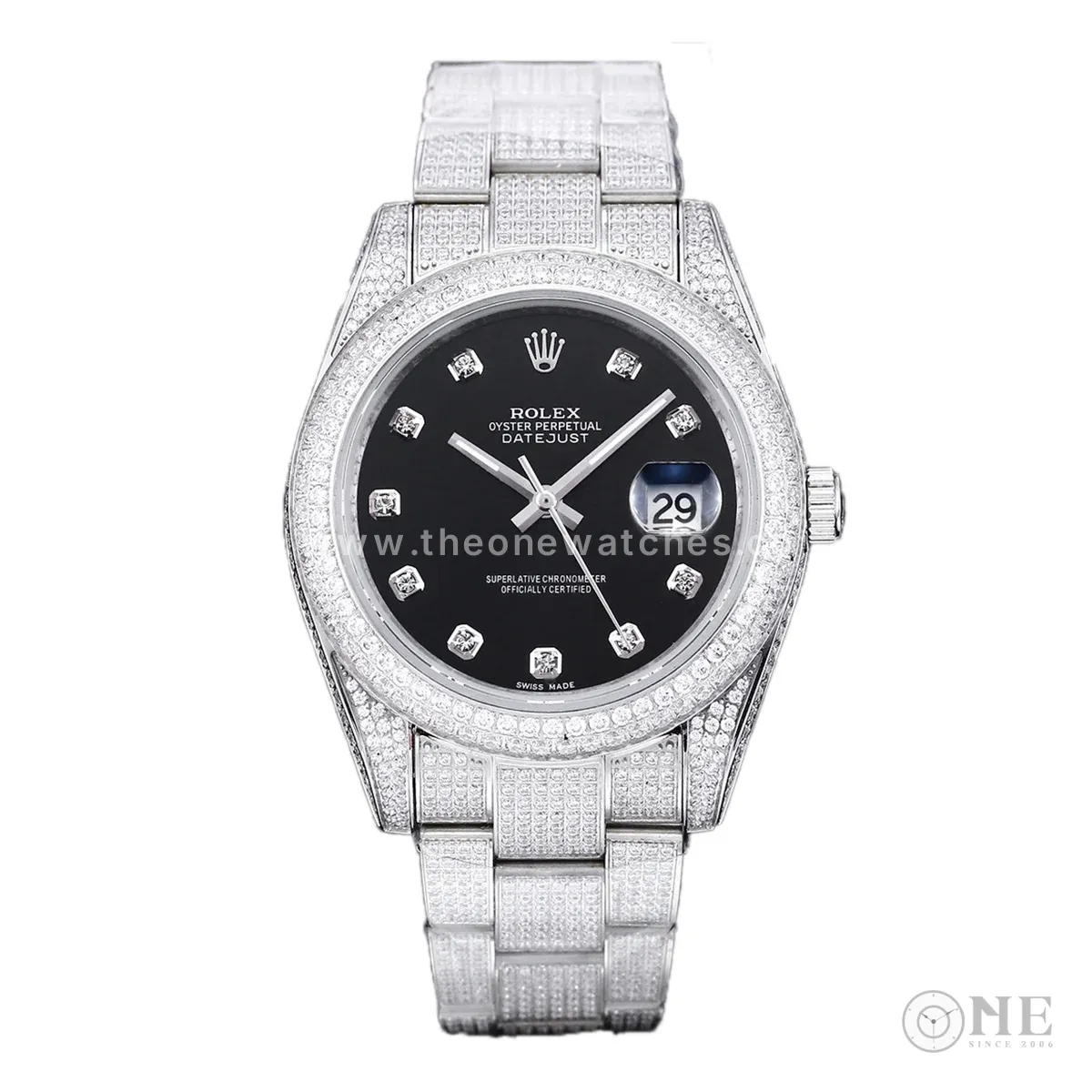 Datejust 41 with Diamond Markers in Steel