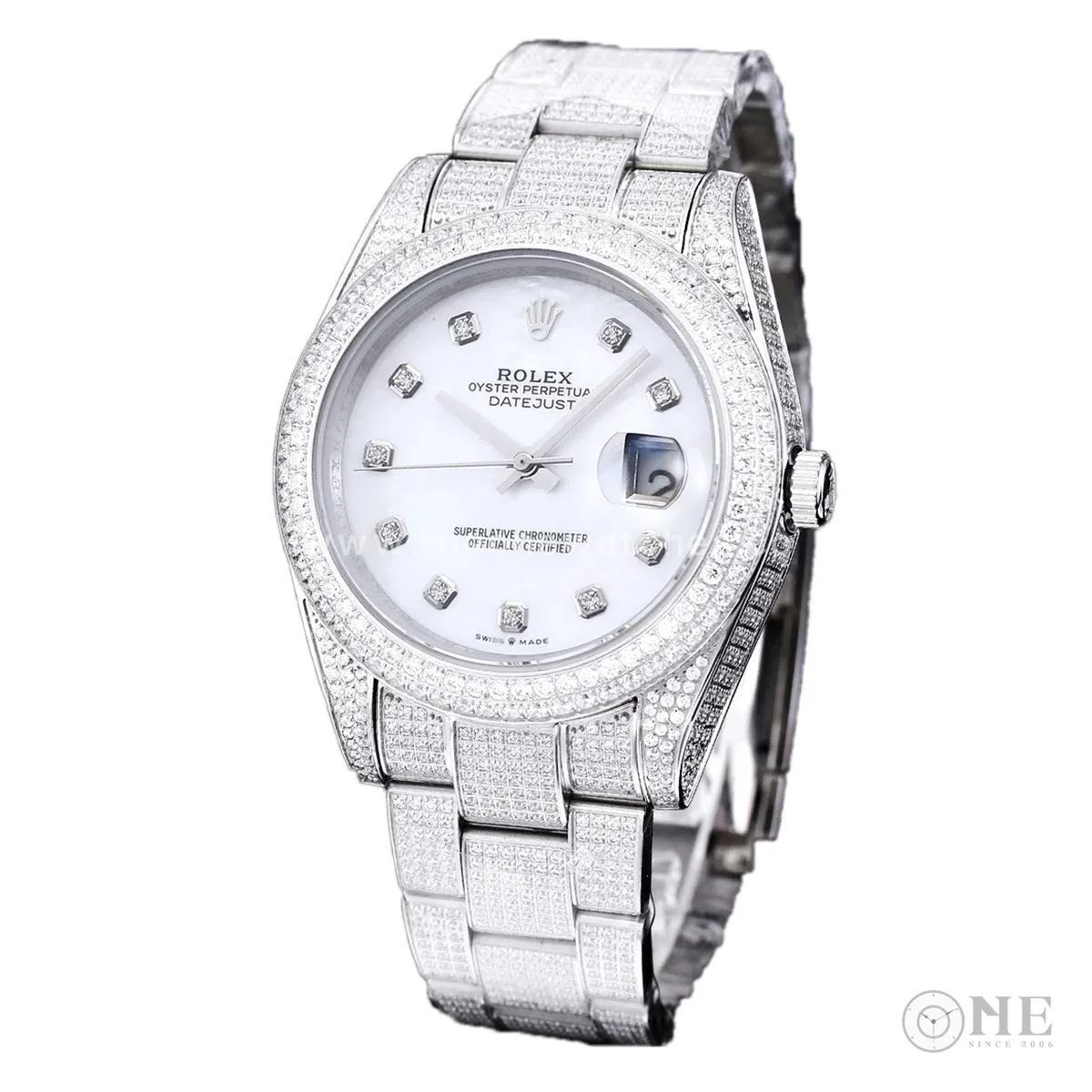 Datejust 41 with Diamond Markers in Steel