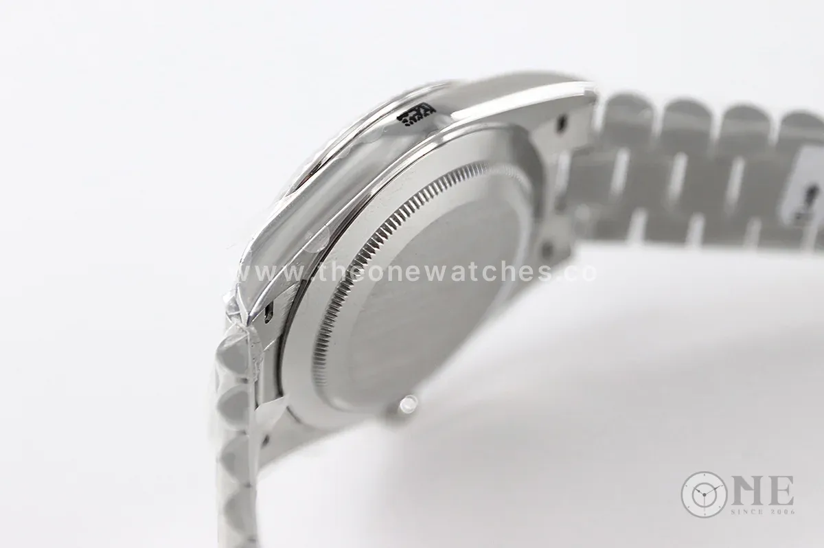 Day-Date 40 228236 Blue Dial with Diamond Markers in Platinum