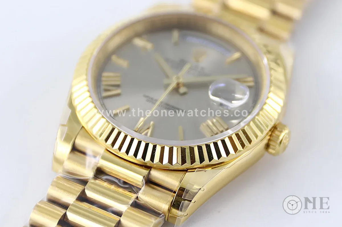 Day-Date 40 228238 Silver Dial in Yellow Gold