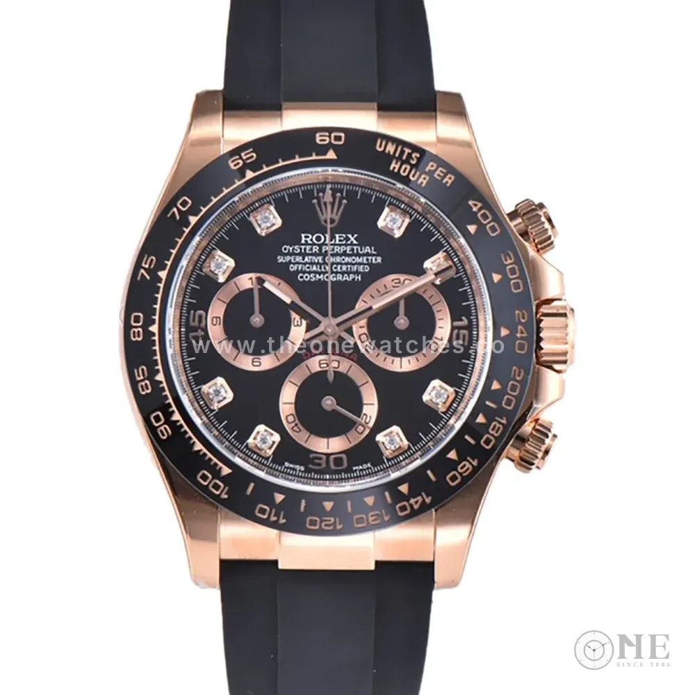 Daytona 116515LN Black Dial in Everose Gold
