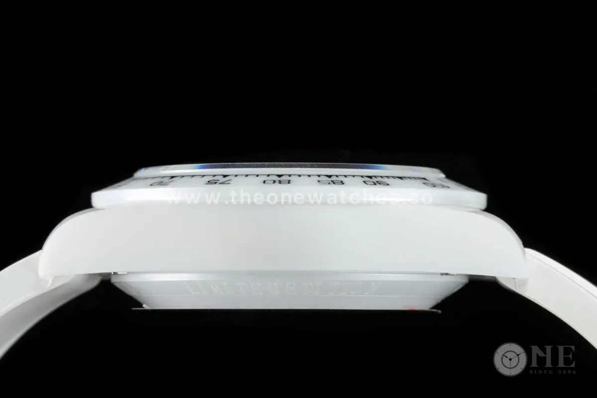 Daytona AET White Classic on Rubber Strap