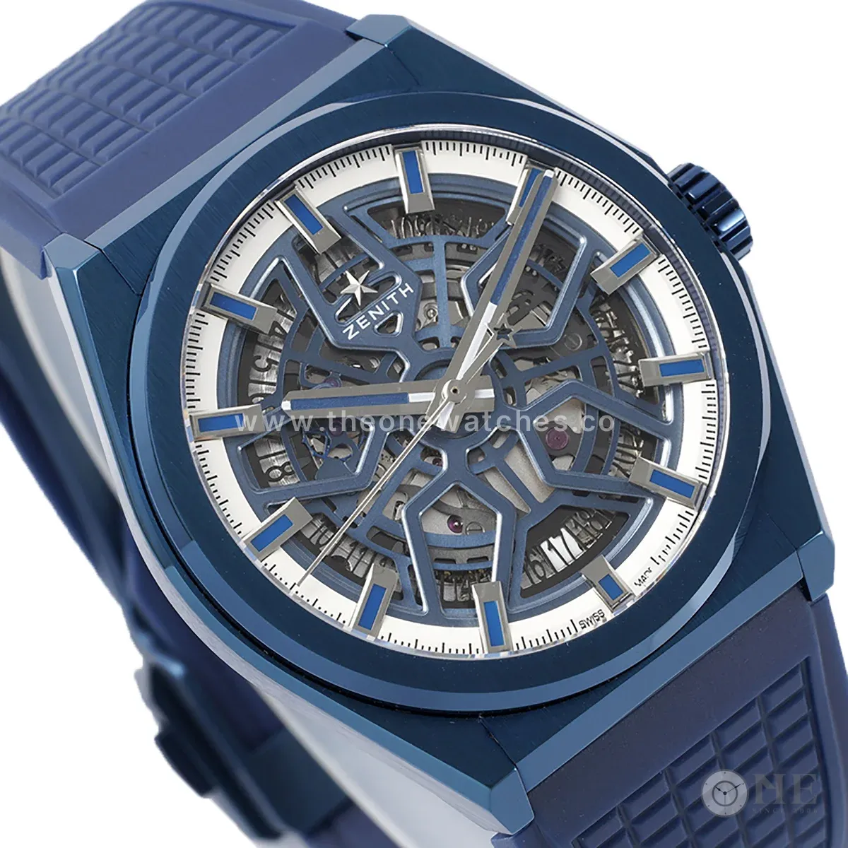 Defy Classic Blue/white in Blue PVD