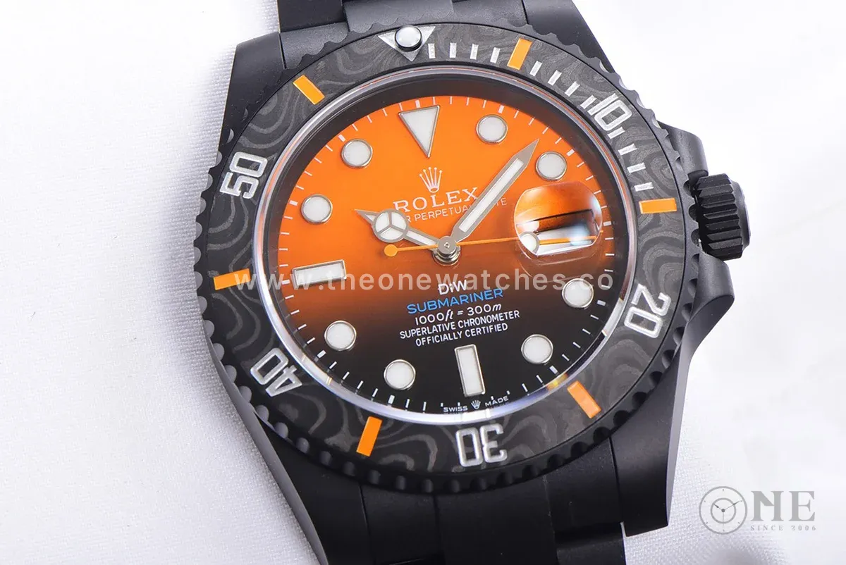 DIW Submariner Black/Orange Dial