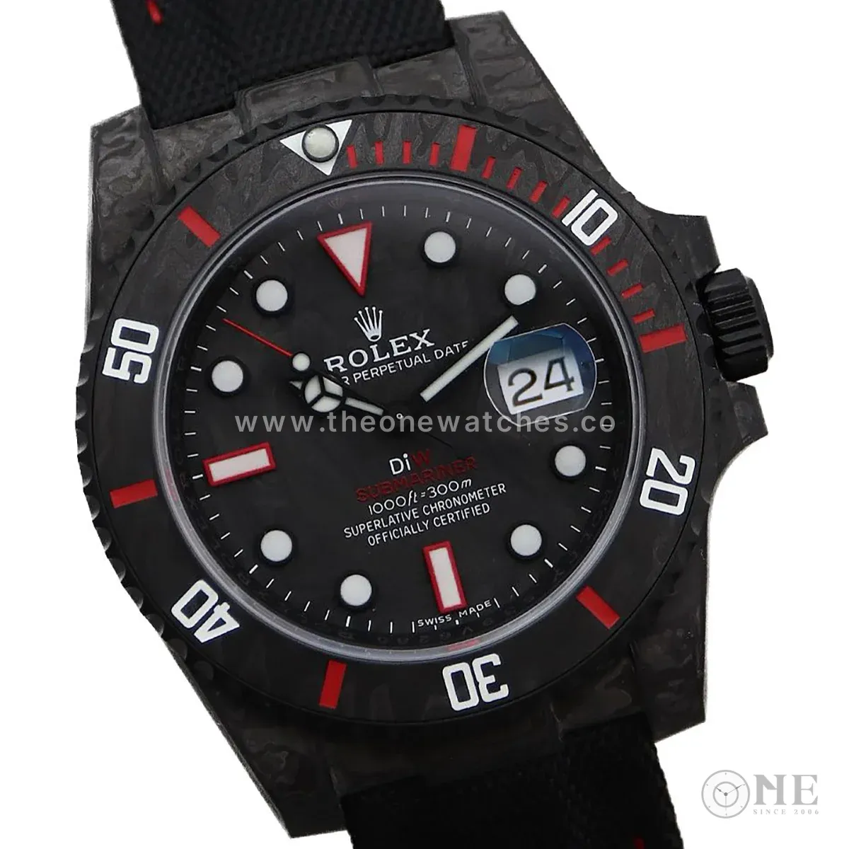 DIW Submariner Carbon Red