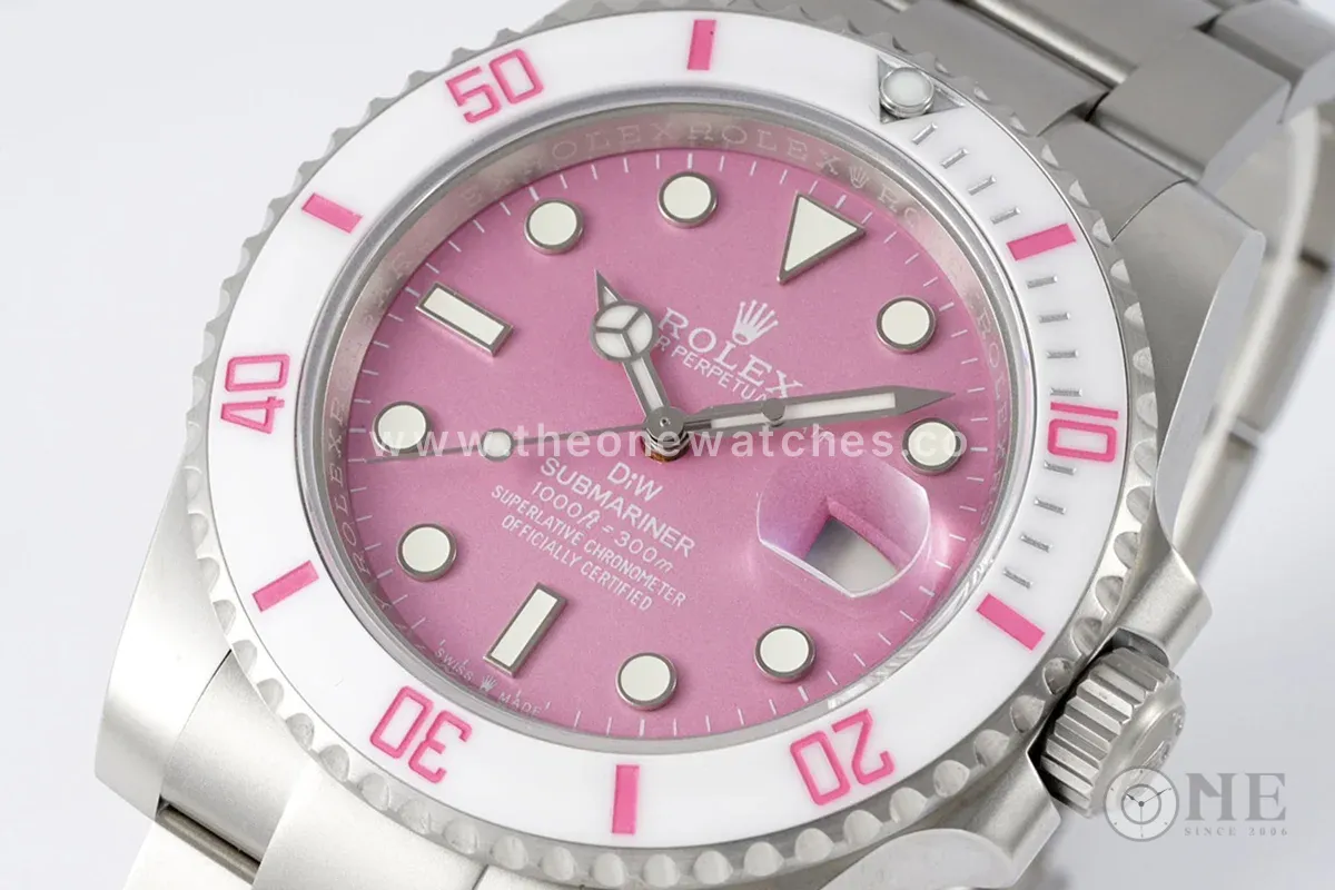 DIW Submariner Fuchsia Pink Dial