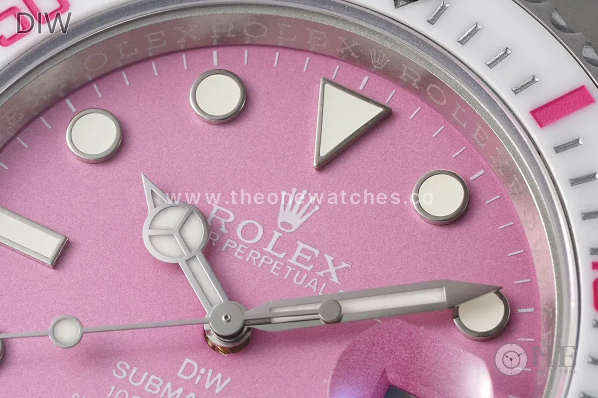 DIW Submariner Fuchsia Pink Dial