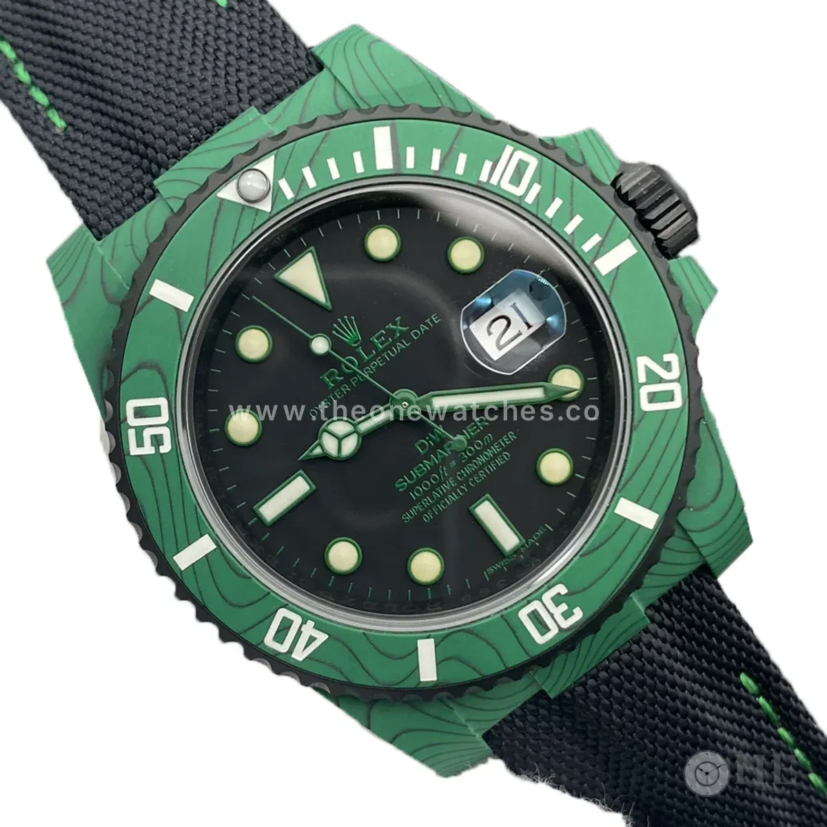 DIW Submariner Green Carbon