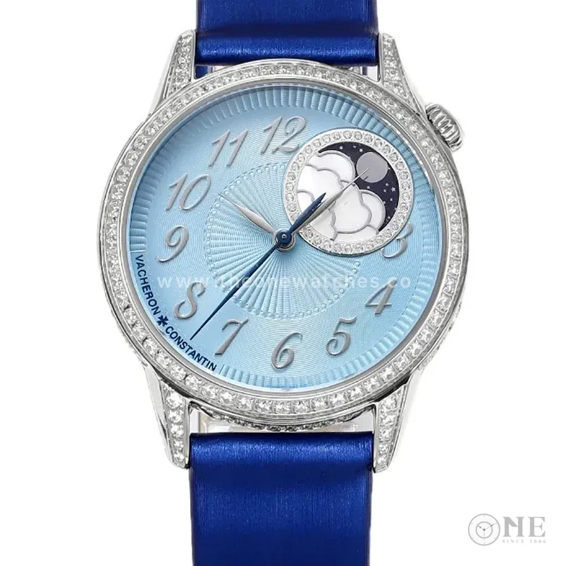 Egerie Moonphase Muse Blue Dial in Steel
