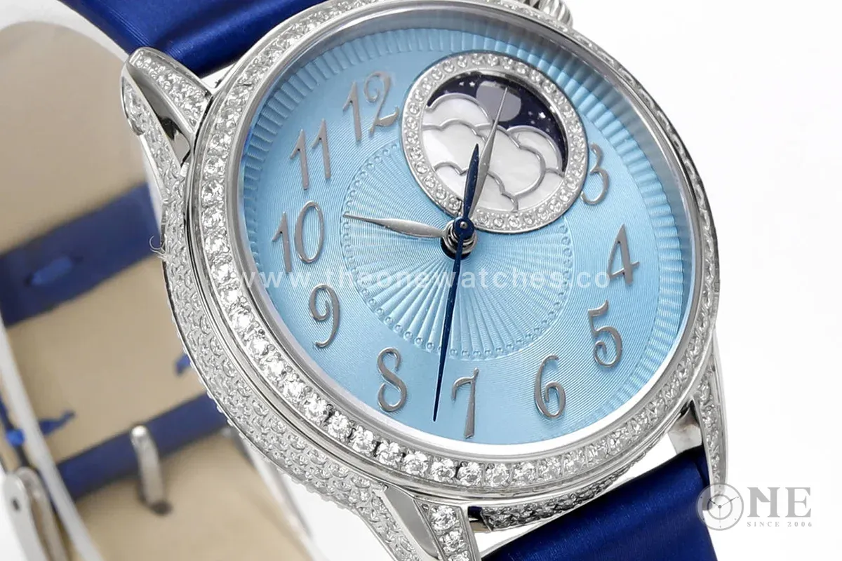 Egerie Moonphase Muse Blue Dial in Steel