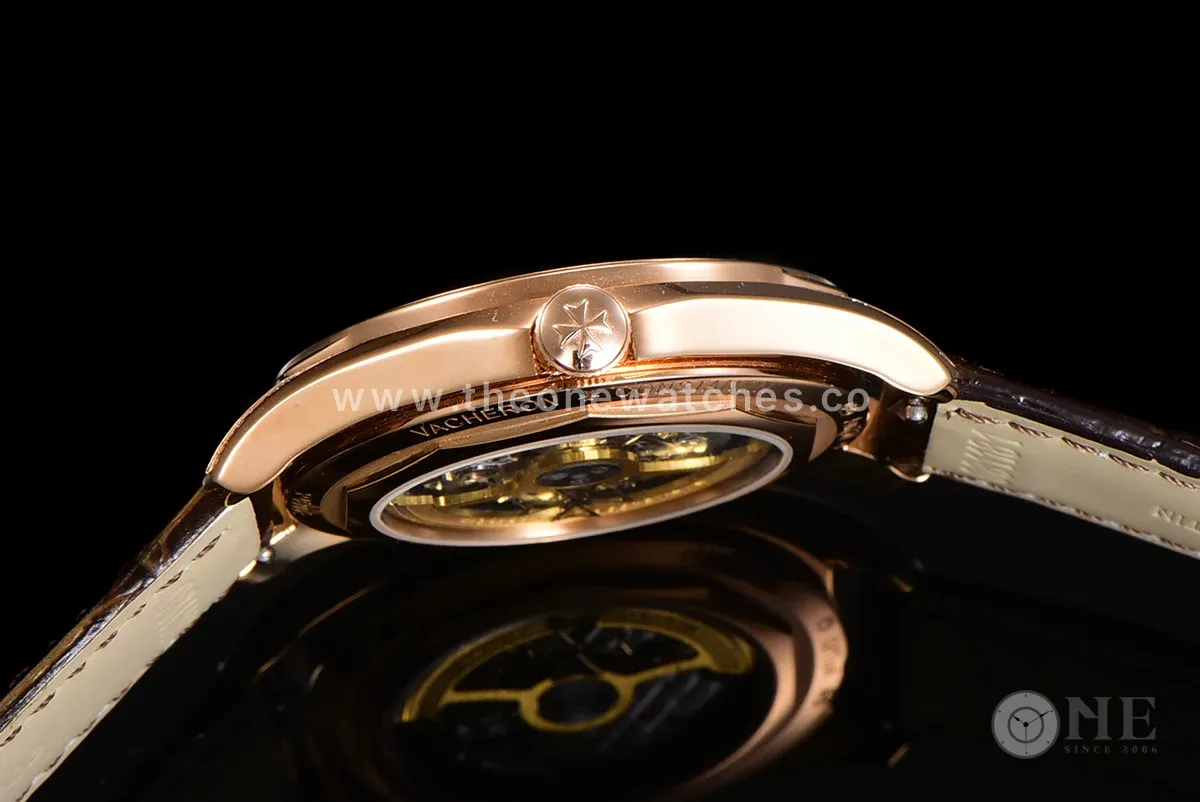 Fiftysix Silver Dial with Diamond Bezel in Pink Gold Ref: 4600E