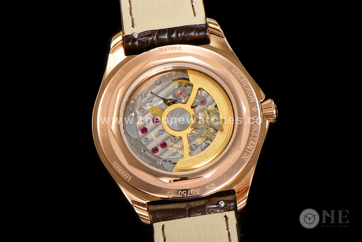 Fiftysix Silver Dial with Diamond Bezel in Pink Gold Ref: 4600E