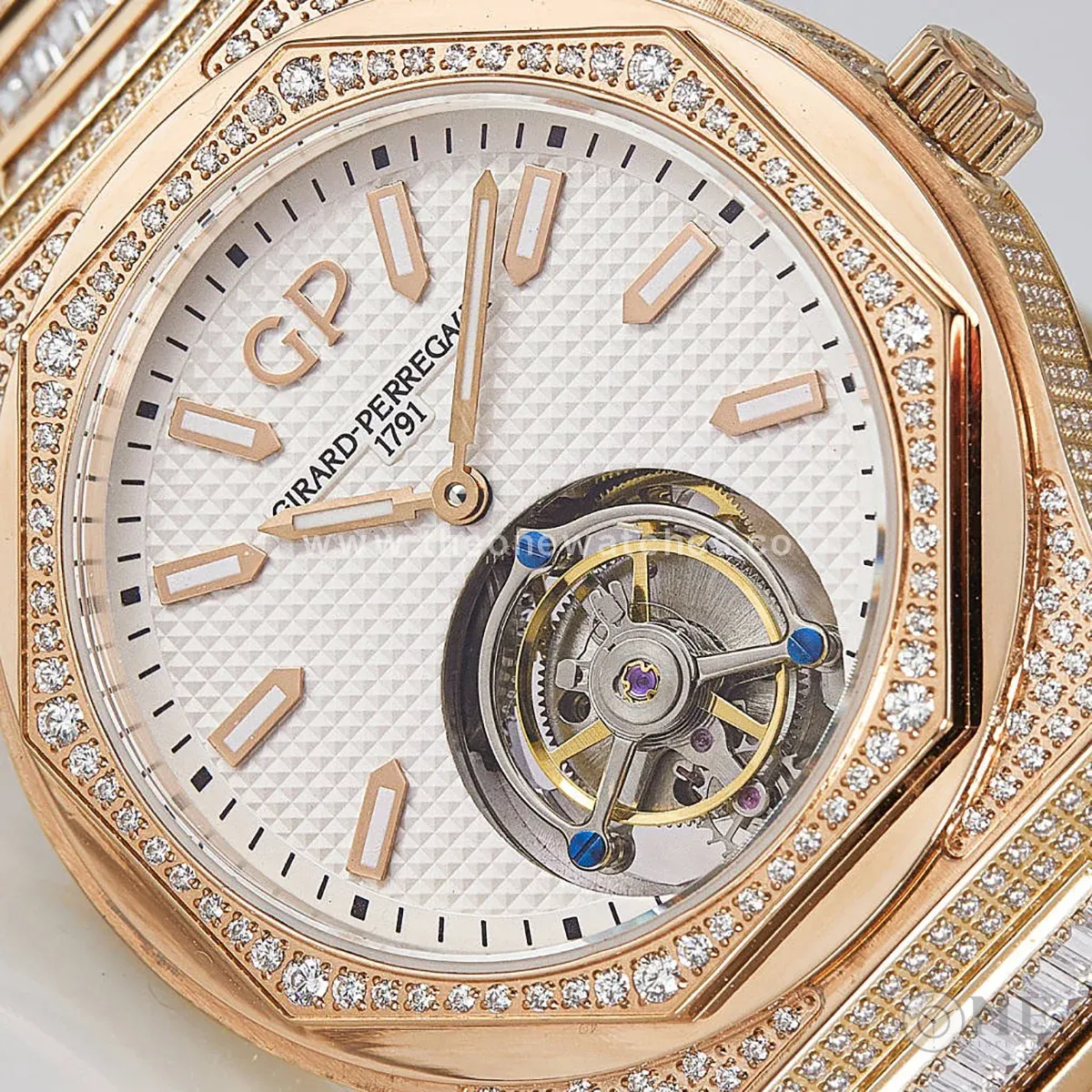 Laureato Tourbillon White Dial in Rose Gold