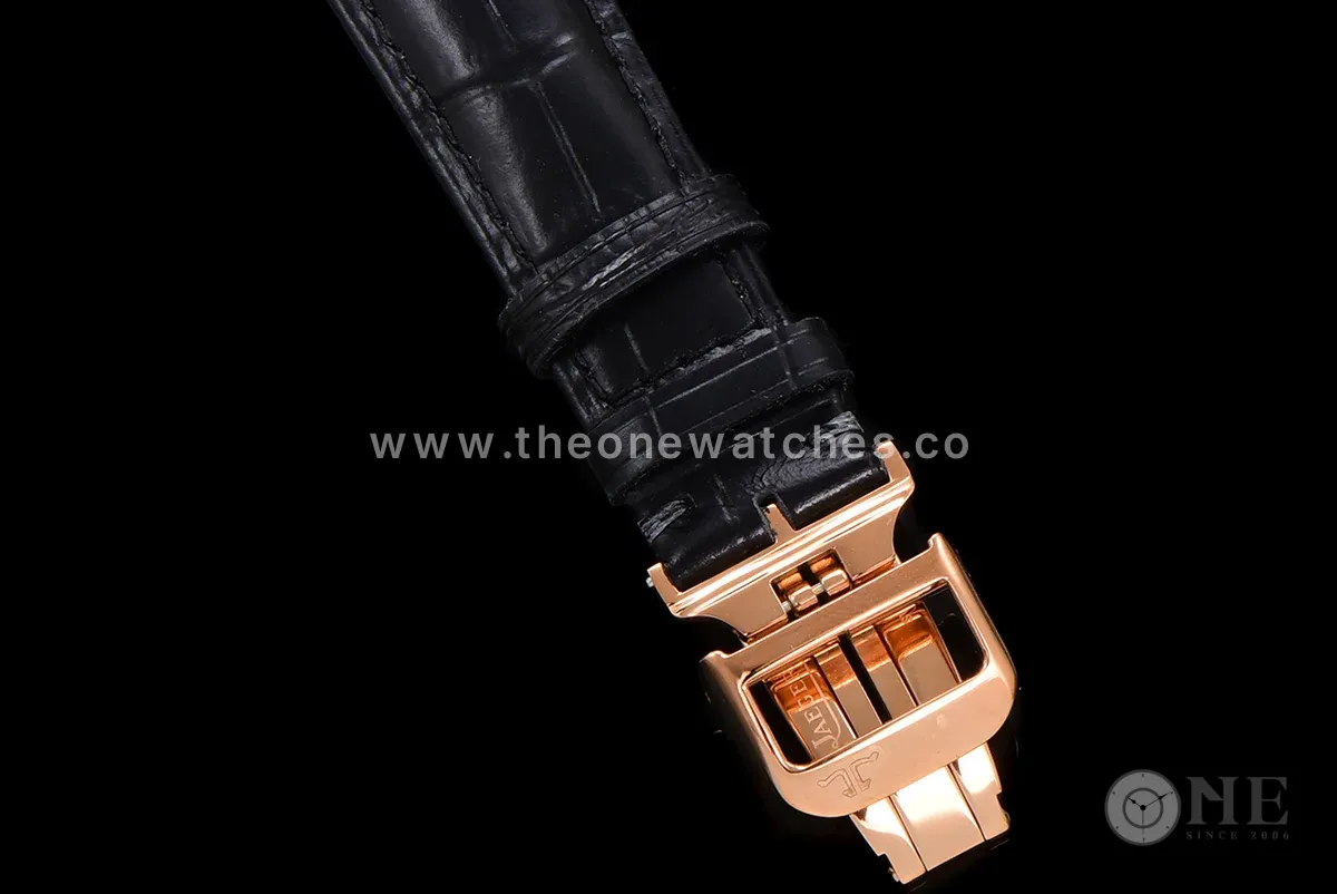Master Ultra Thin Tourbillon Blue Dial with Diamond Bezel in Rose Gold