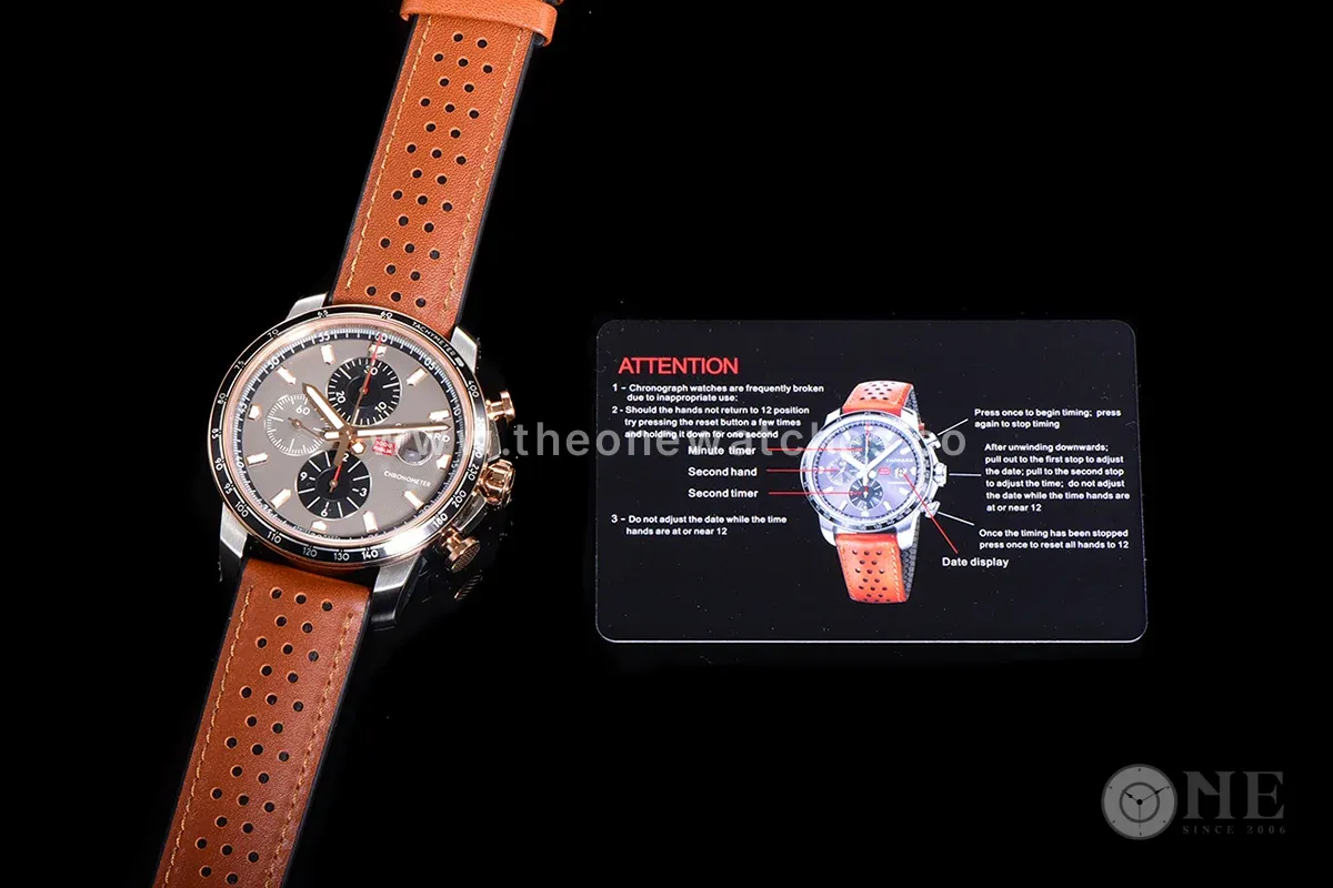 Mille Miglia GTS Chrono Grey Dial in Rose Gold/Steel