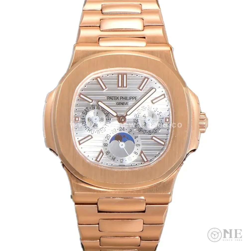 Nautilus 5740 White Dial in Rose Gold